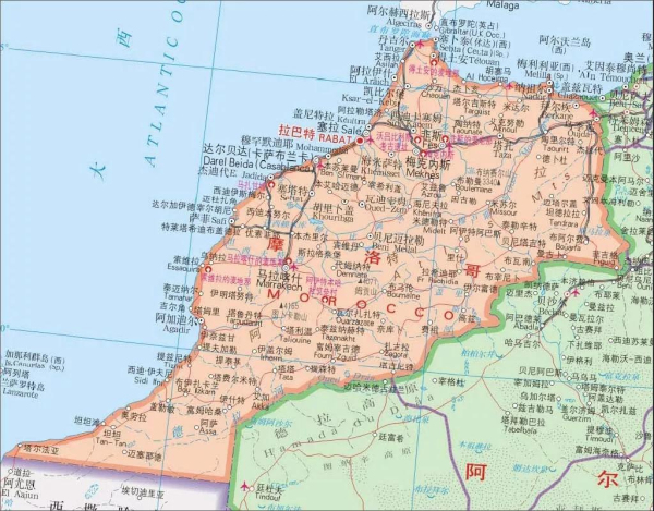 摩洛哥地图