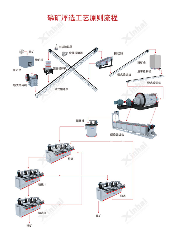 磷矿浮选工艺流程图